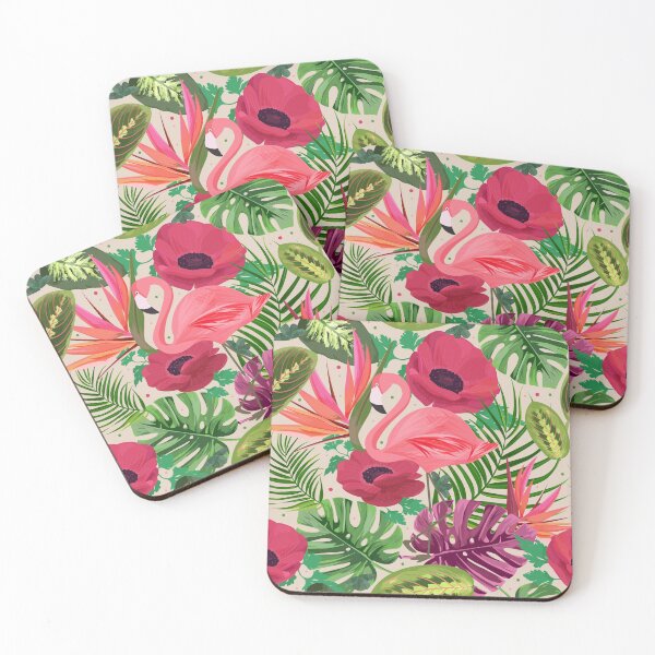 Aperçu de l'œuvre Illustration de motif sans couture de flamant rose créée et vendue par EveTStore.