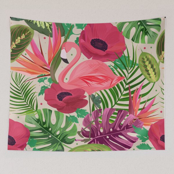 Artikelvorschau, Flamingo, nahtlose Musterillustration entworfen und verkauft von EveTStore.
