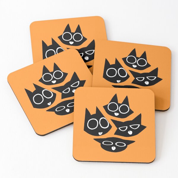 Item preview, black cats designed and sold by rainetherabbit.