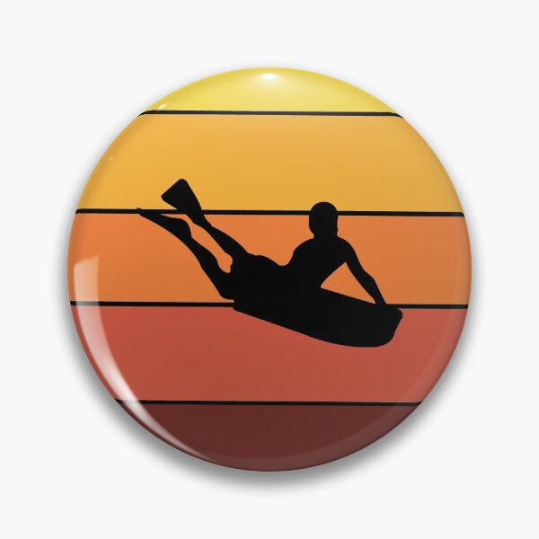 Item preview, Vintage Retro Sunset Body boarding Water Sport Gift designed and sold by TastefulTees.