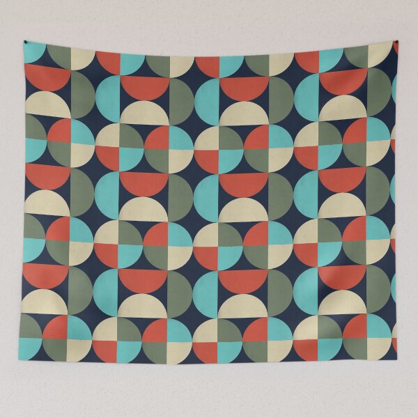 Item preview, half moon abstract retro full colors designed and sold by Amet Hermawan.
