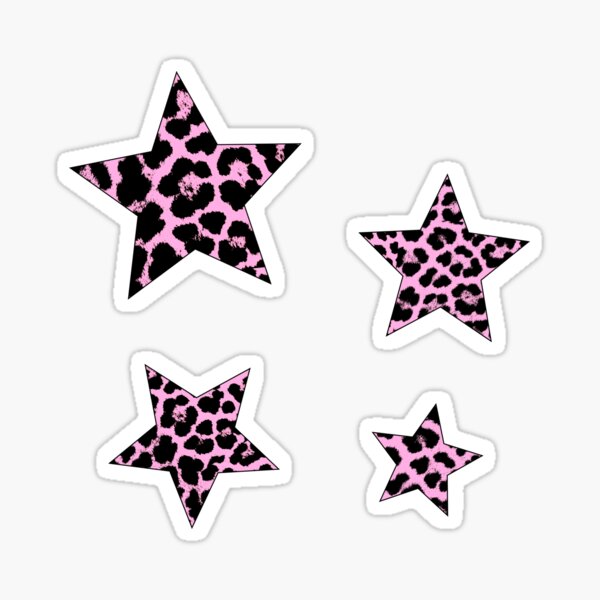 Vista previa del artículo con la obra «Chica estrella leopardo», diseñado y vendido por kassiopeiia.