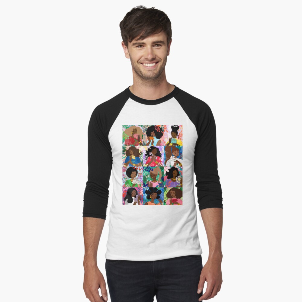 Item preview, Baseball ¾ Sleeve T-Shirt designed and sold by TabithaBianca.