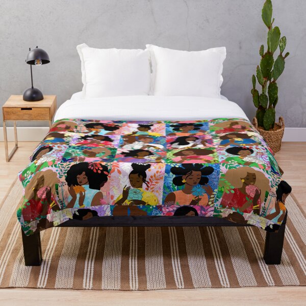 Garden Variety Flowers Throw Blanket