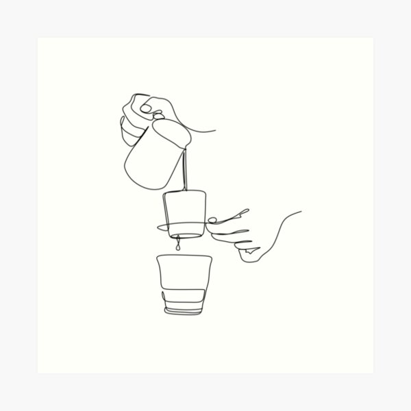 One line drawing coffee cup. Modern minimal art, aesthetic contour.  Continuous line mug with steam for logo, card, sticker, emblem, label,  prints, t-shirt design, poster, banner. Vector illustration Stock Vector