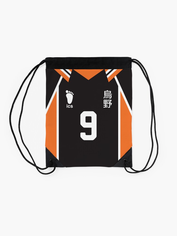 Alternate view of Tobio Kageyama Jersey Number 9 Karasuno High School Haikyuu Jersey Team Uniform Drawstring Bag