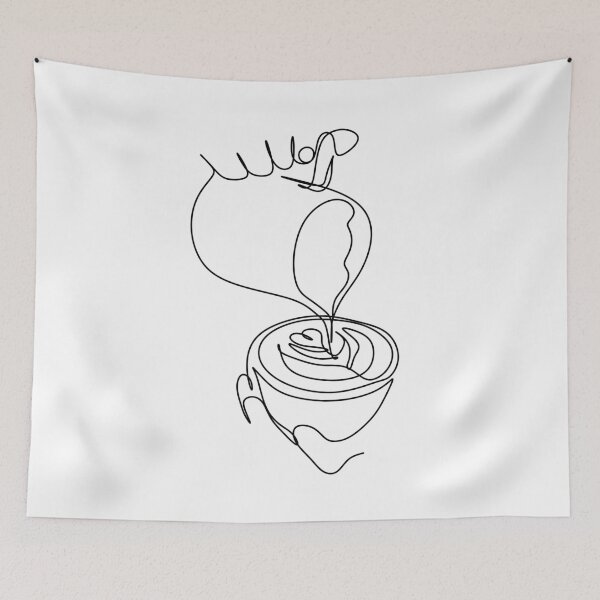 Item preview, Line Drawing coffee cup. Minimalist line art designed and sold by OneLinePrint.