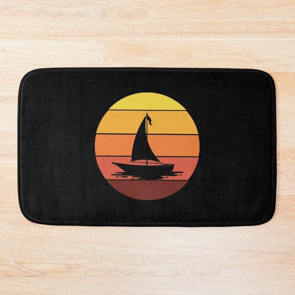 Item preview, Retro Sunset Sailboat Sailors Christmas Gift designed and sold by TastefulTees.