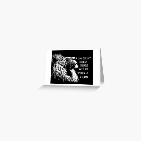 Item preview, A Lion doesn't care  designed and sold by Expandingyourreality.