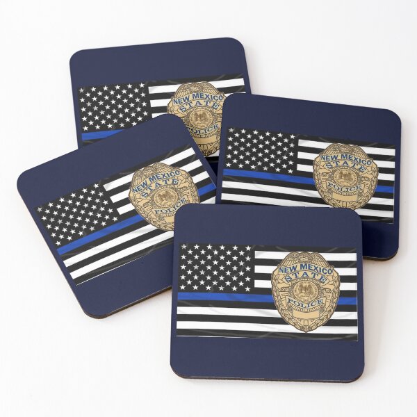 Item preview, New Mexico State Police Blue Line Flag designed and sold by Lawrence Baird.