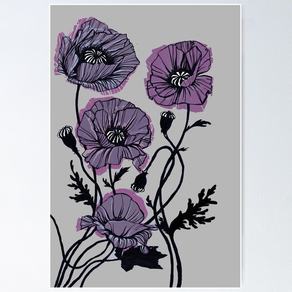 Item preview, Asexual Pride Poppy designed and sold by Atelier Eyeling.