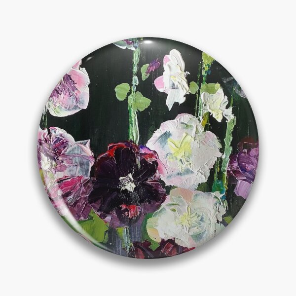 Item preview, Hollyhocks designed and sold by Helen Hayhoe.