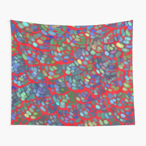 scales red blue Tapestry