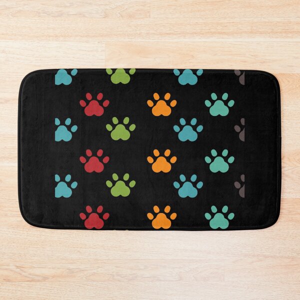 Item preview, Multi-colored paw prints designed and sold by DoggyLoveCA.