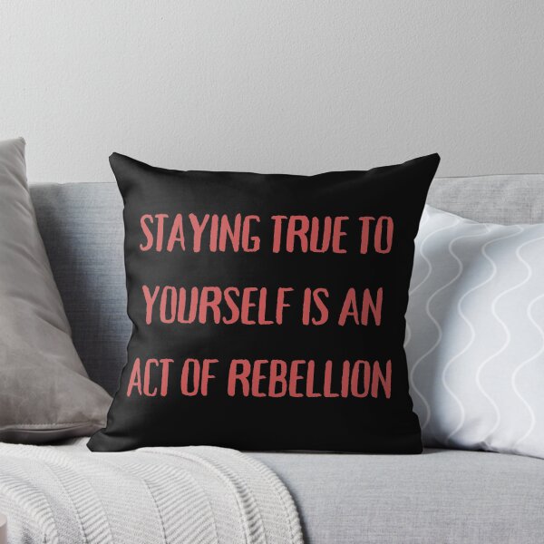 Artikelvorschau, Sich selbst treu zu bleiben ist ein Akt der Rebellion - Rot entworfen und verkauft von HopefulFlower.