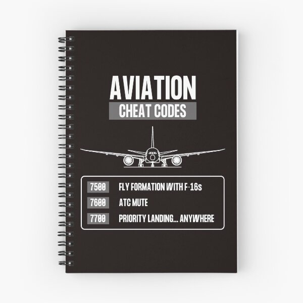 Item preview, Aviation Cheat Codes, emergency, loss of radio, hijacking designed and sold by ApparelFactory.