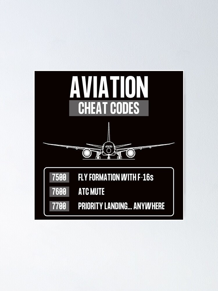 Aviation Cheat Codes, emergency, loss of radio, hijacking