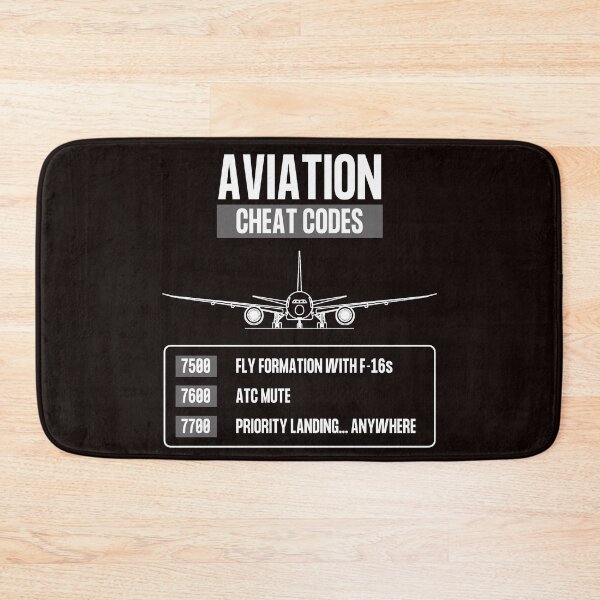 Item preview, Aviation Cheat Codes, emergency, loss of radio, hijacking designed and sold by ApparelFactory.
