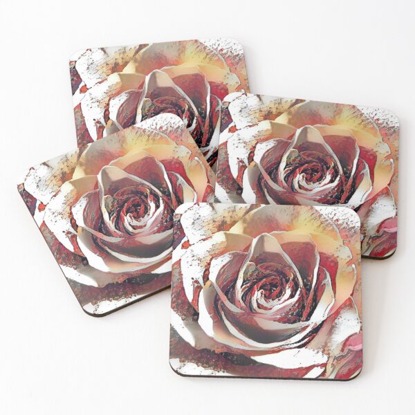 Item preview, painted rose designed and sold by StudioCorvid.