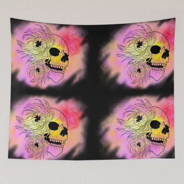Item preview, Skull and chrysanthemums designed and sold by BV-creas.