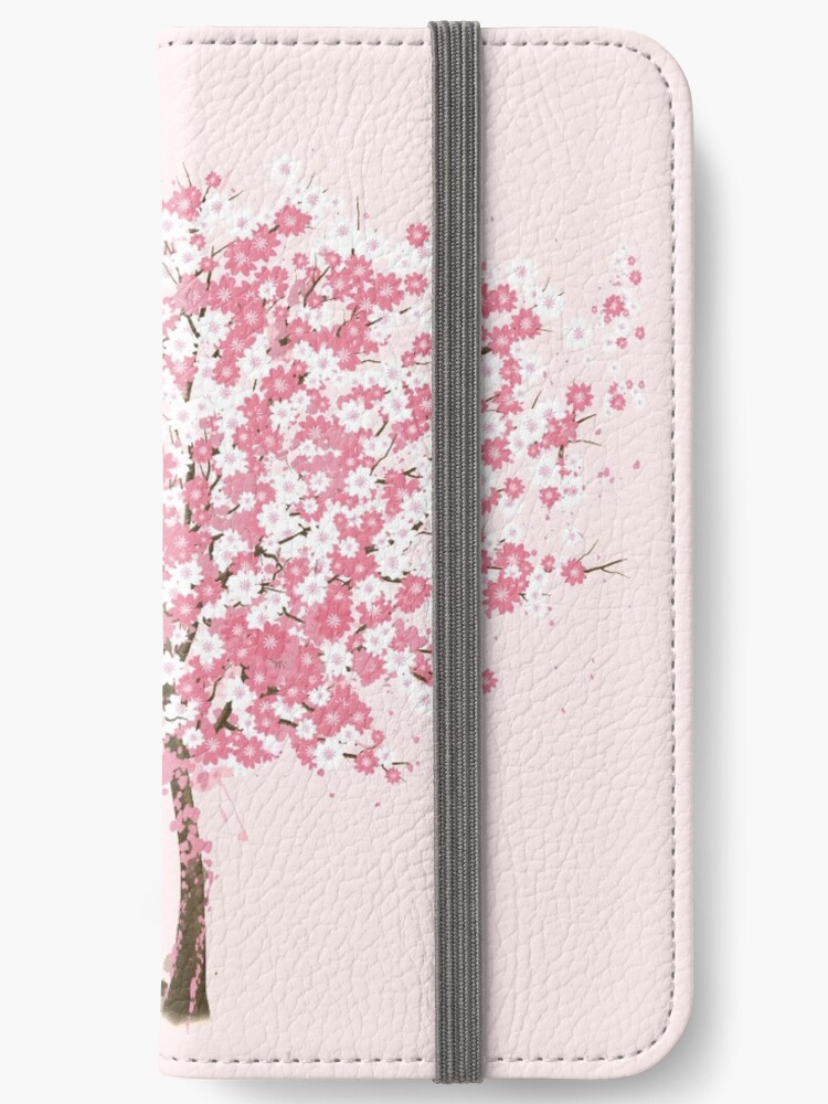 cherry blossom pink tree (Sakura cherry blossom tree) iPhone Wallet for  Sale by SherriMans