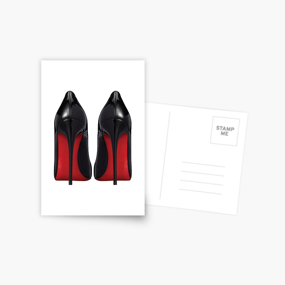 Red Sole Heels - Designer/Fashion/Trendy/Hipster Meme Postcard