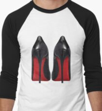 Red Sole Heels - Designer/Fashion/Trendy/Hipster Meme Men's Baseball ¾ T-Shirt