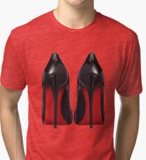 Red Sole Heels - Designer/Fashion/Trendy/Hipster Meme Tri-blend T-Shirt