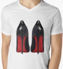 Red Sole Heels - Designer/Fashion/Trendy/Hipster Meme Men's V-Neck T-Shirt