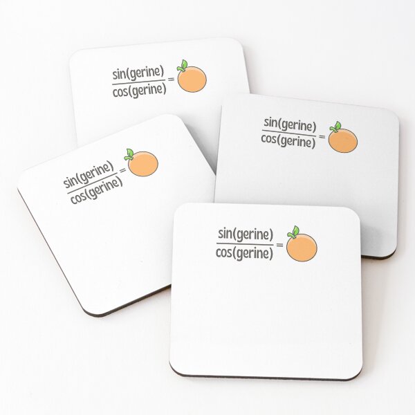 Item preview, Tangerine Sin Cos Math Joke Funny designed and sold by sharedipmemes.