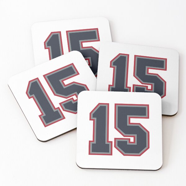 Item preview, 15 Navy Grey Red Sports Number Fifteen designed and sold by HelloFromAja.