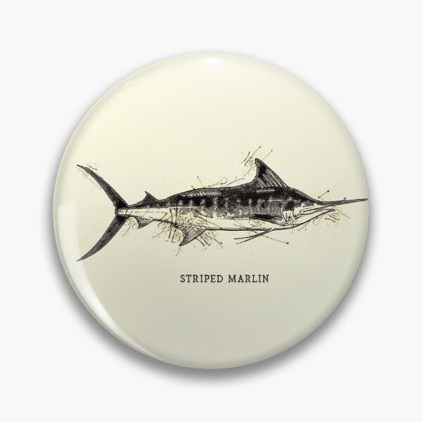 Item preview, Striped Marlin Vintage Art for the Ocean Lovers and Extreme Anglers / Gifts for Fisherman designed and sold by Naumovski.