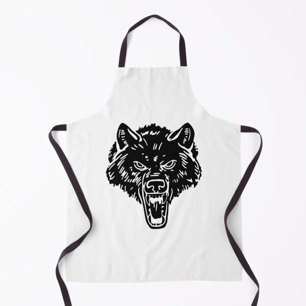 Item preview, Black and white wolf designed and sold by Bakhrombek.
