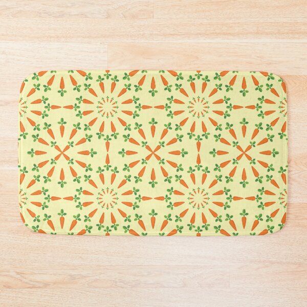 Item preview, Adorable Carrot Pattern - Cute Carrots, Cute Carrot Pattern - Light Yellow designed and sold by PattyTheGecko.
