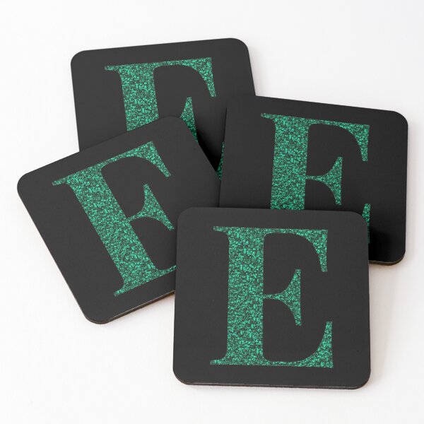 Item preview, Letter E Emerald Dark Green Glitter Effect Alphabet designed and sold by Sour Soul.