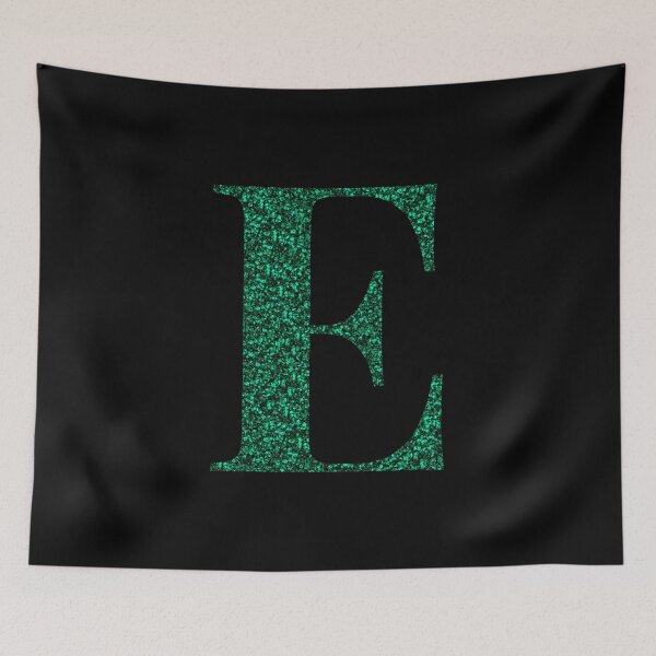 Item preview, Letter E Emerald Dark Green Glitter Effect Alphabet designed and sold by Sour Soul.