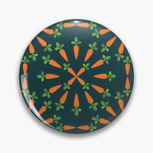 Item preview, Adorable Carrot Pattern - Cute Carrots, Cute Carrot Pattern - Dark Teal designed and sold by PattyTheGecko.