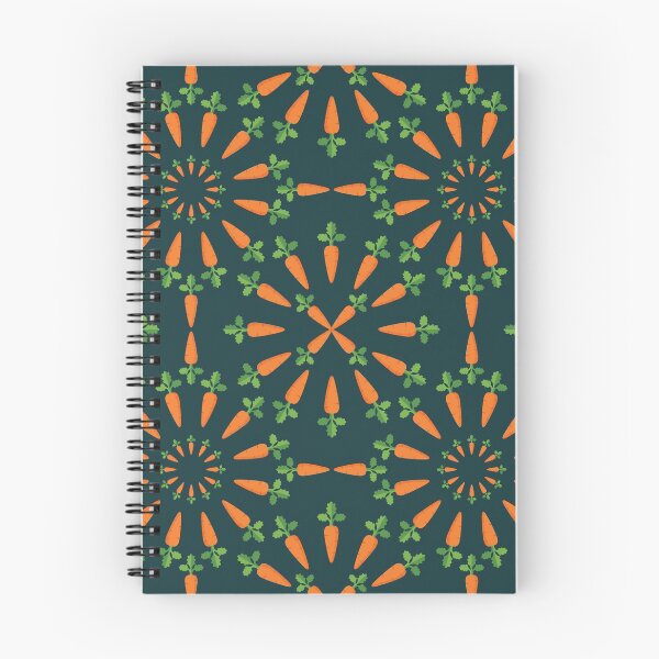 Item preview, Adorable Carrot Pattern - Cute Carrots, Cute Carrot Pattern - Dark Teal designed and sold by PattyTheGecko.