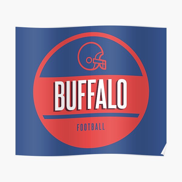 NFL Buffalo Bills Vintage 1990's Established 1960 Red Buffalo Team Logo  Pennant