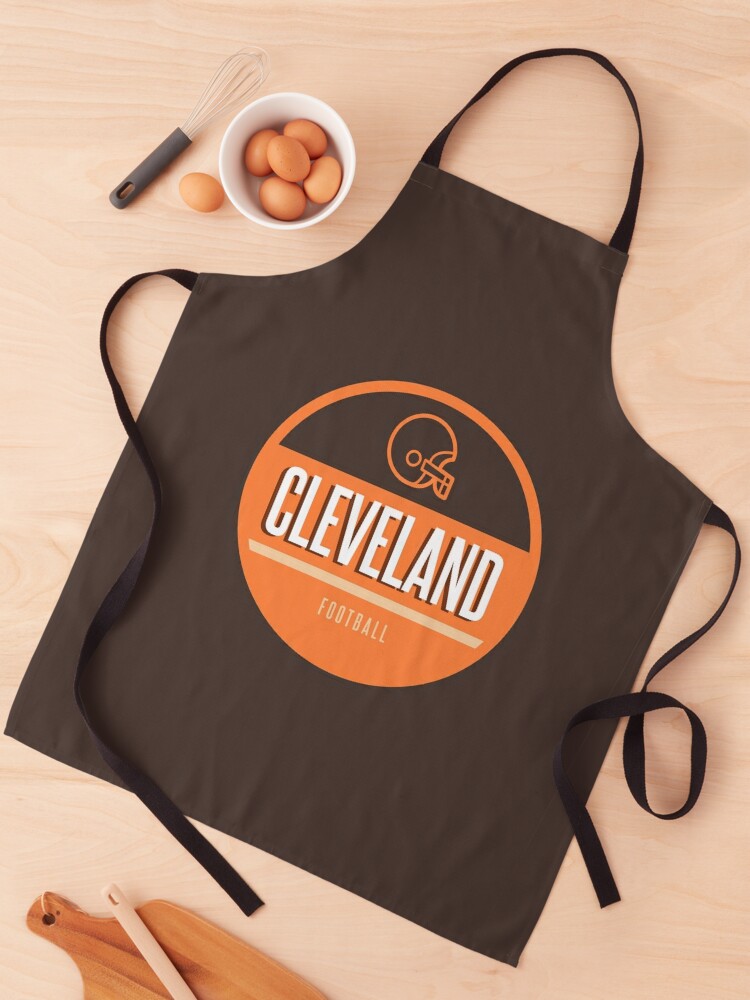 APRON Lined UNISEX Cleveland Browns Football Orange Pockets