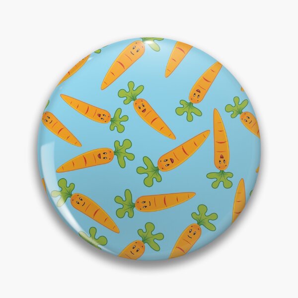 Item preview, Adorable Carrot Pattern - Cute Carrots, Cute Carrot Pattern - Light Blue designed and sold by PattyTheGecko.