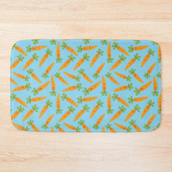 Item preview, Adorable Carrot Pattern - Cute Carrots, Cute Carrot Pattern - Light Blue designed and sold by PattyTheGecko.