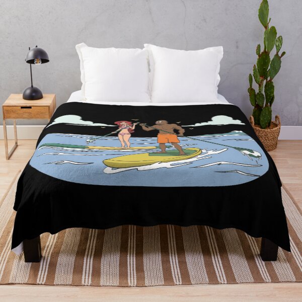 Item preview, Standup paddle couple on lake designed and sold by Monkey Ful.