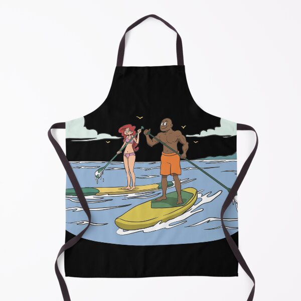 Item preview, Standup paddle couple on lake designed and sold by Monkey Ful.