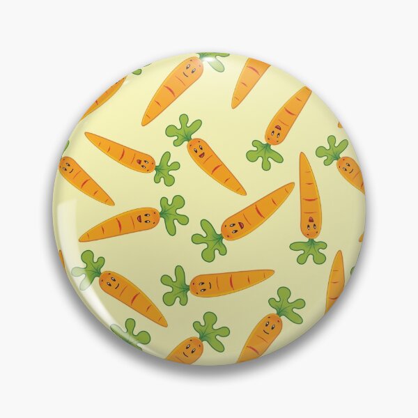 Item preview, Adorable Carrot Pattern - Cute Carrots, Cute Carrot Pattern - Light Yellow designed and sold by PattyTheGecko.