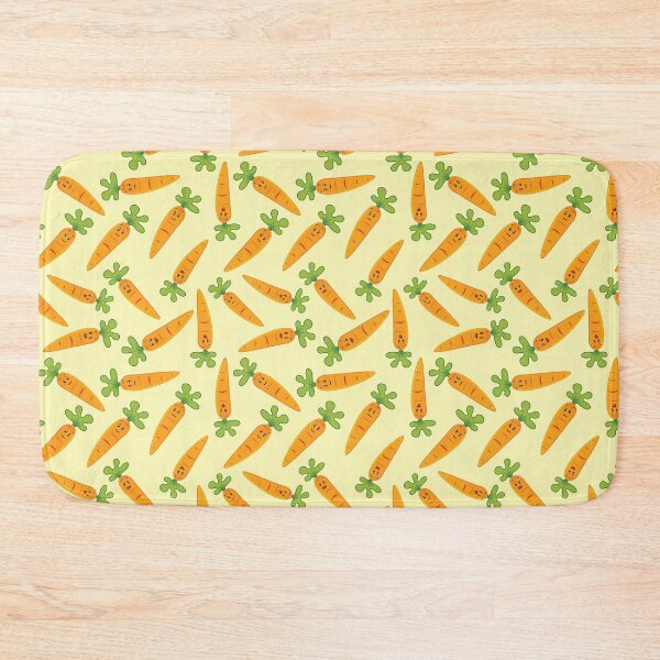 Item preview, Adorable Carrot Pattern - Cute Carrots, Cute Carrot Pattern - Light Yellow designed and sold by PattyTheGecko.