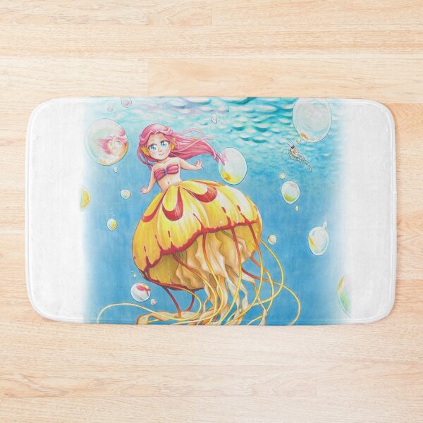 Item preview, tiny jellyfish mermaid dancing with krill designed and sold by Listenes.