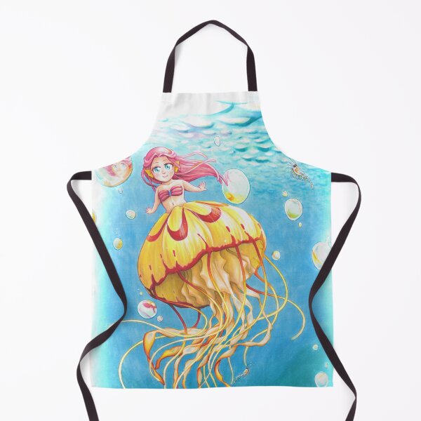 Artikelvorschau, tiny jellyfish mermaid dancing with krill entworfen und verkauft von Listenes.