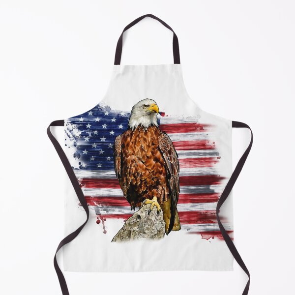 Item preview, The Flag of USA with Bald Eagle designed and sold by Bakhrombek.