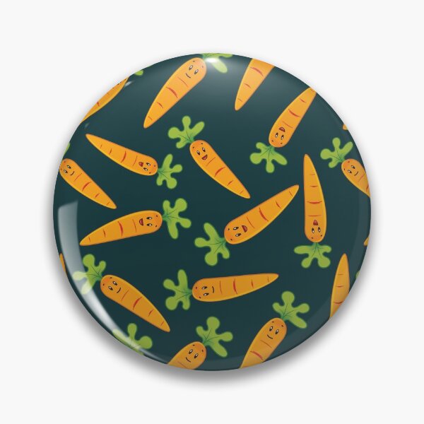 Item preview, Adorable Carrot Pattern - Cute Carrots, Cute Carrot Pattern - Dark Teal designed and sold by PattyTheGecko.